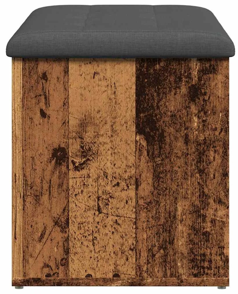 antik fa szerelt fa tárolópad 82x42x45 cm