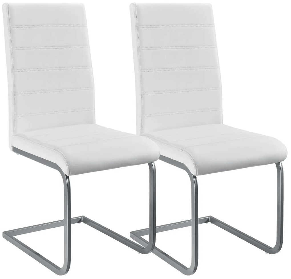 Juskys 2 db Vegas konzol szék készlet - fehér