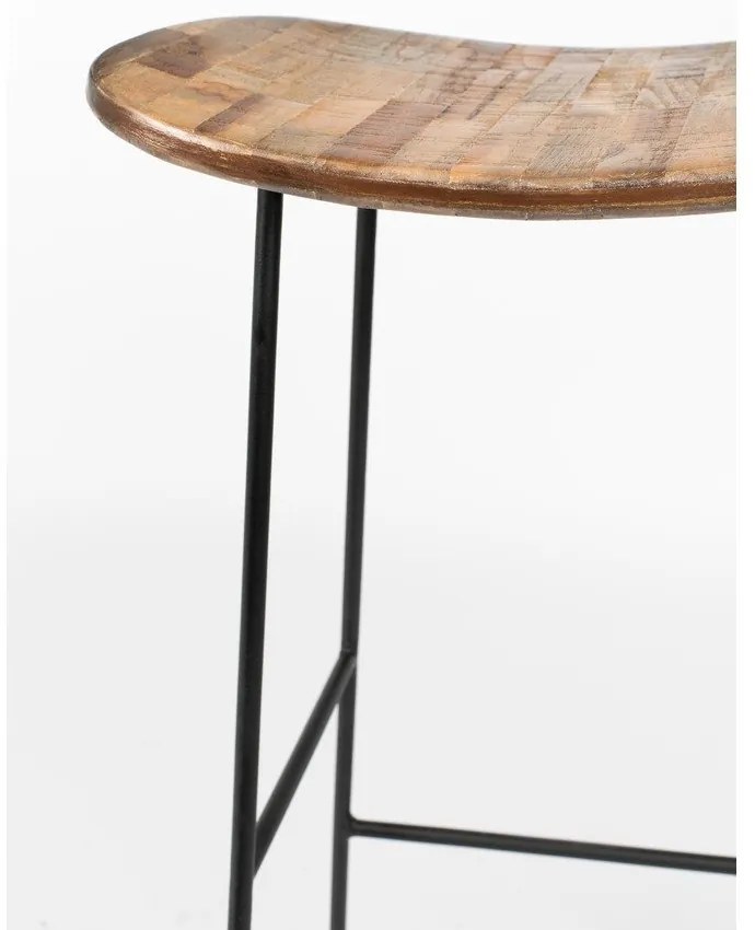 Natúr színű teakfa bárszék (ülésmagasság 76 cm) Tangle – White Label