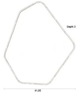 Fali tükör tömörfa kerettel 41,5x50 cm Bryn – Dutchbone