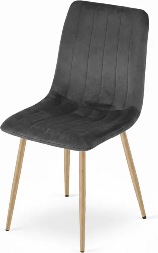 Sötétszürke bársonyszék LAVA GRÁNIT SZÜRKE