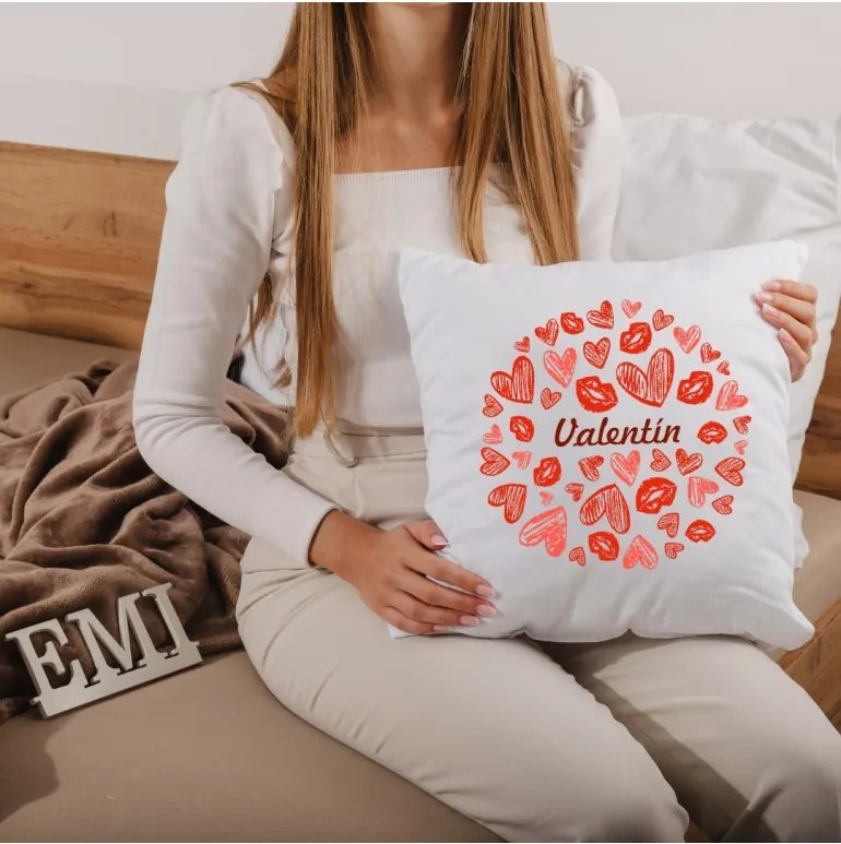 Dekoratív párna Valentin 40x40 cm EMI