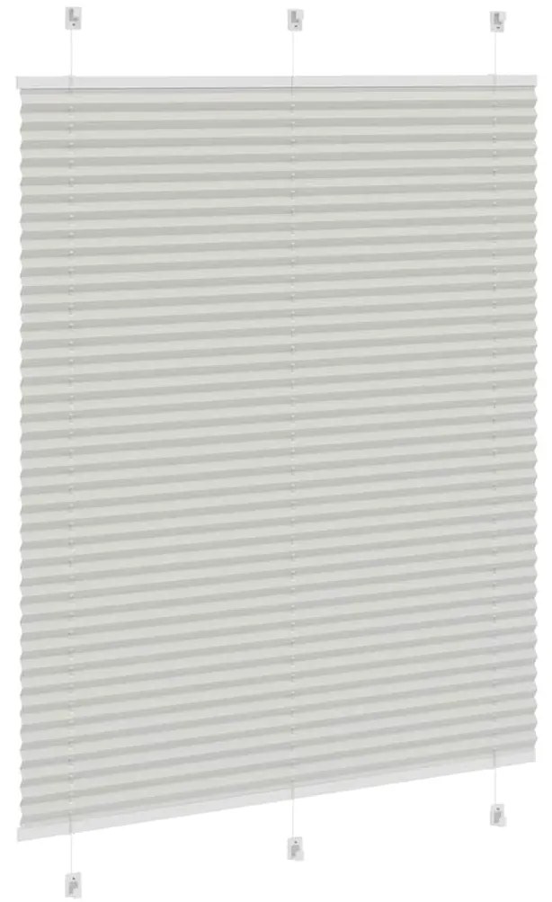 pliszírozott redőny világosszürke 105x150 cm Szövetszélesség