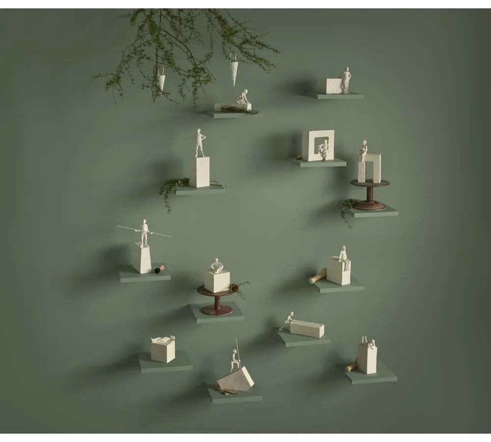 Cone fehér kerámia függő dekoráció, magasság 14,5 cm - Kähler Design