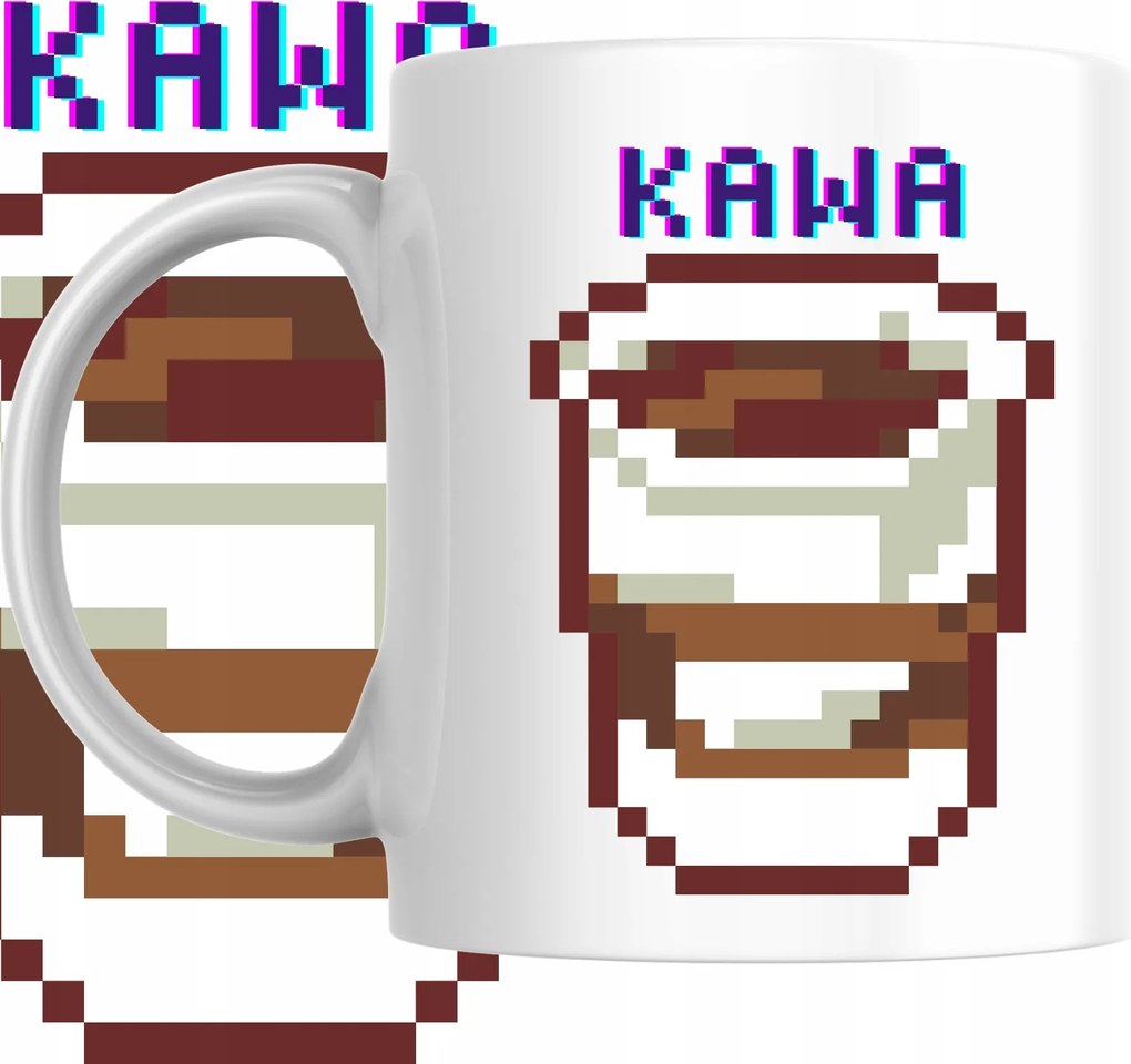 Bögre Nyomtatott Kávé Geek Retro Gaming Pixel Munka Iroda Ajándék