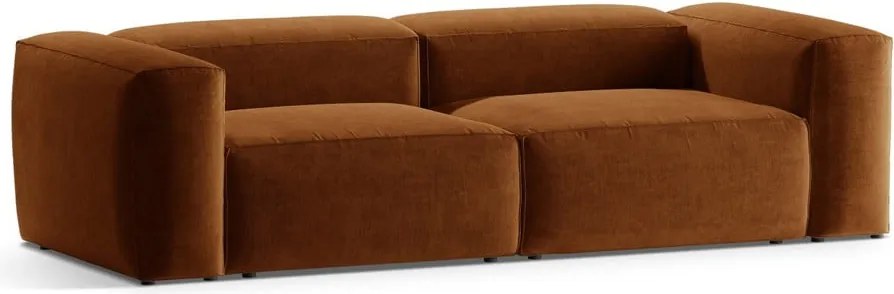 Téglavörös kanapé 264 cm Bergamo – Cosmopolitan Design