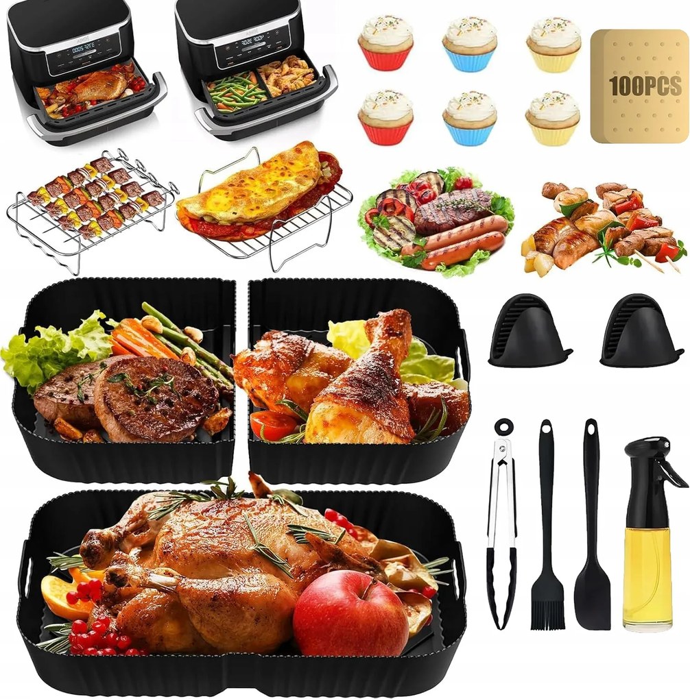 Akcesoria Olajsütőhöz 17 részes Air Fryer Készlet Ninja AF500EU-hoz