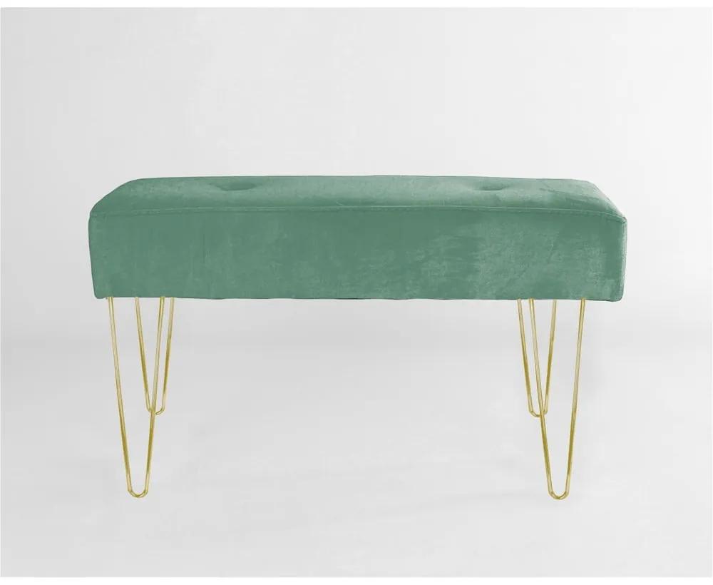 Sage zöld bársony ülőpad - Velvet Atelier