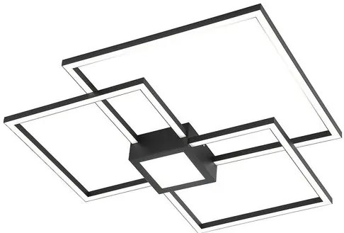 RÁBALUX 6868 THABITA Modern LED Mennyezeti Lámpa Matt Fekete IP20