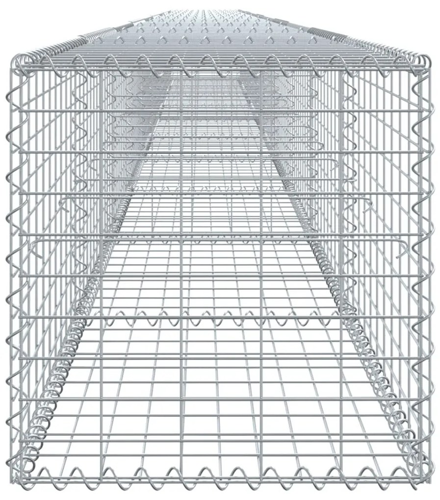 horganyzott vas gabion kosár fedéllel 1000 x 50 x 50 cm