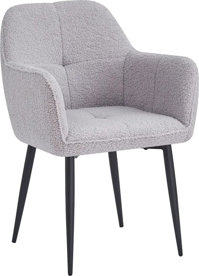 Étkezőszék, szürke/fekete, SENER