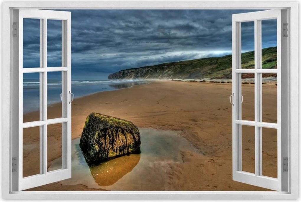 Poszterek 90x60 Szikla a tengerparton