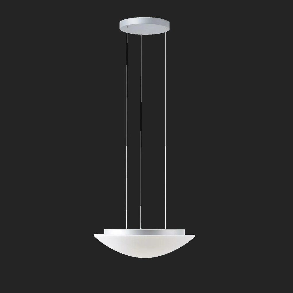 Osmont 67433 Aura LE5 függesztett üveglámpa ezüst fehér IP40 3000 K