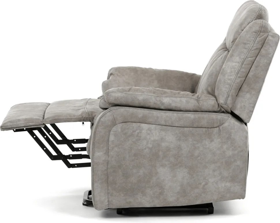 Elektromos relax fotel állítható háttámlával szürke vintage szövet TV-Q8668 GREY3