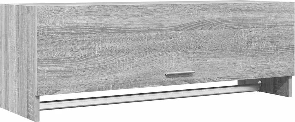 vidaXL szürke sonoma színű szerelt fa ruhásszekrény 100 x 32,5 x 35 cm