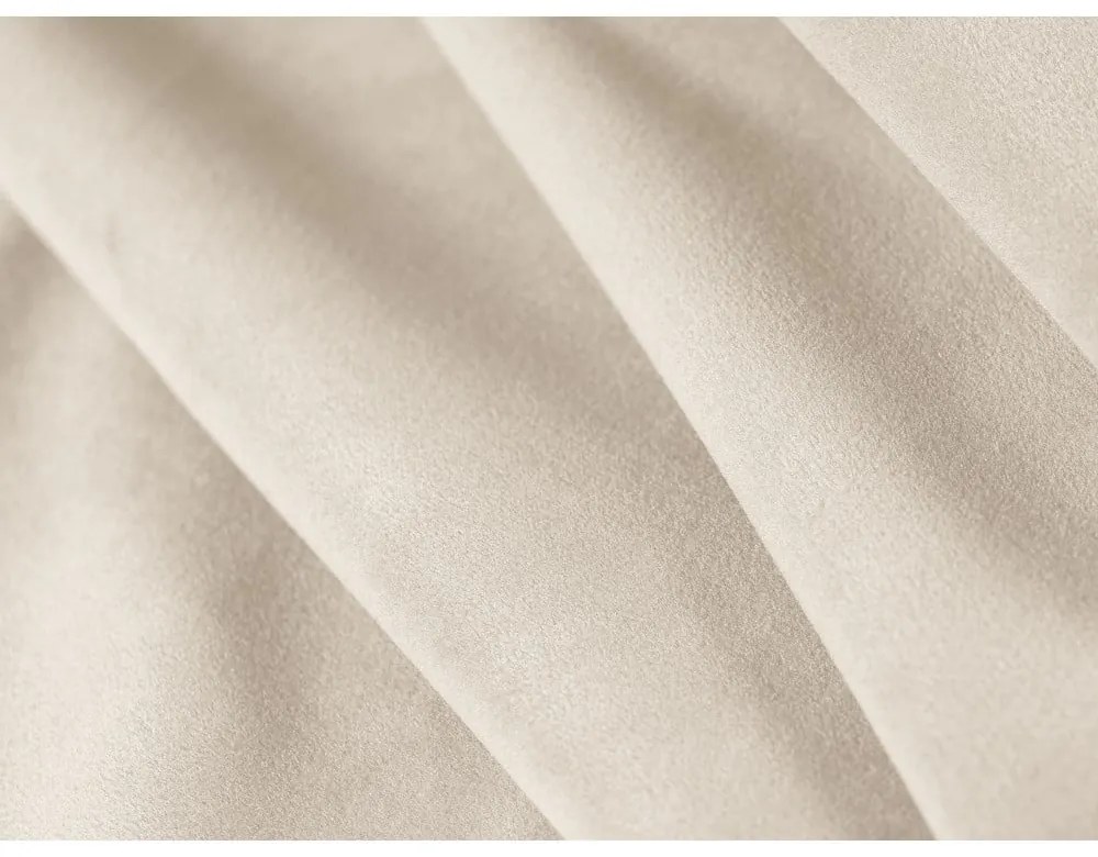 Bézs kárpitozott franciaágy tárolóhellyel, ágyráccsal 200x200 cm Miley – Micadoni Home