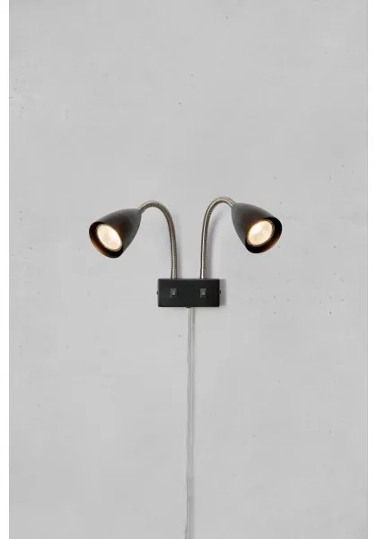 Markslöjd 108901 - Fali spotlámpa CIRO 2xGU10/7W/230V fekete