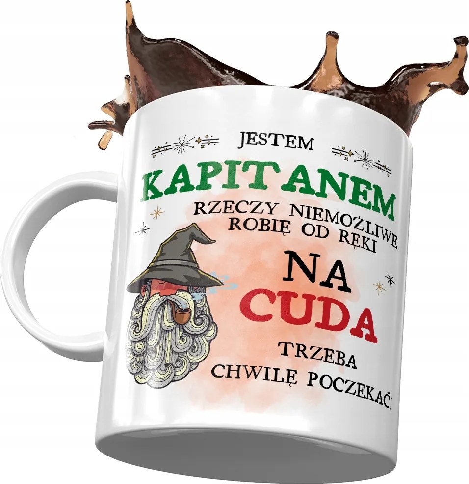 Bögre Kapitánynak A Csodákra Várni kell Nyomtatott Fotóval