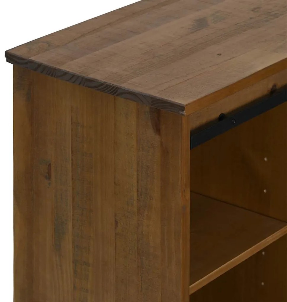 HALDEN tömör fa komód tolóajtós 80x40x80 cm