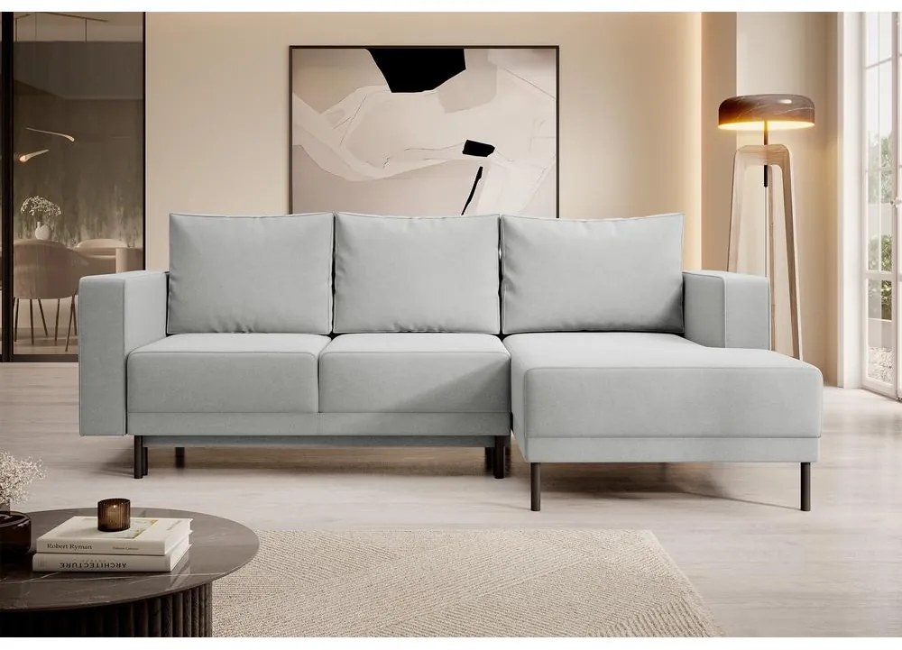 Sarokkanapé Rodriguez mini (J) (szürke + fekete) . Akció -15%. 1099545