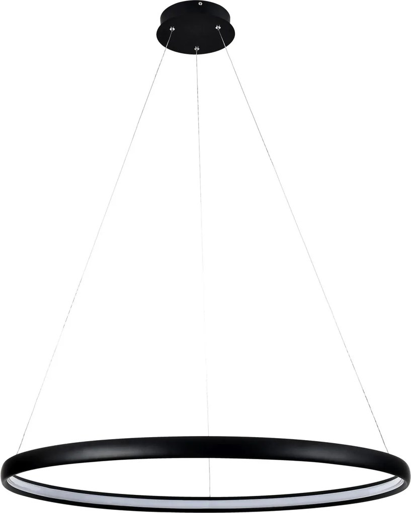 ZUMA LINE PL210503-800-BK CARLO Modern Led Függesztett Lámpa Matt Fekete LED IP20