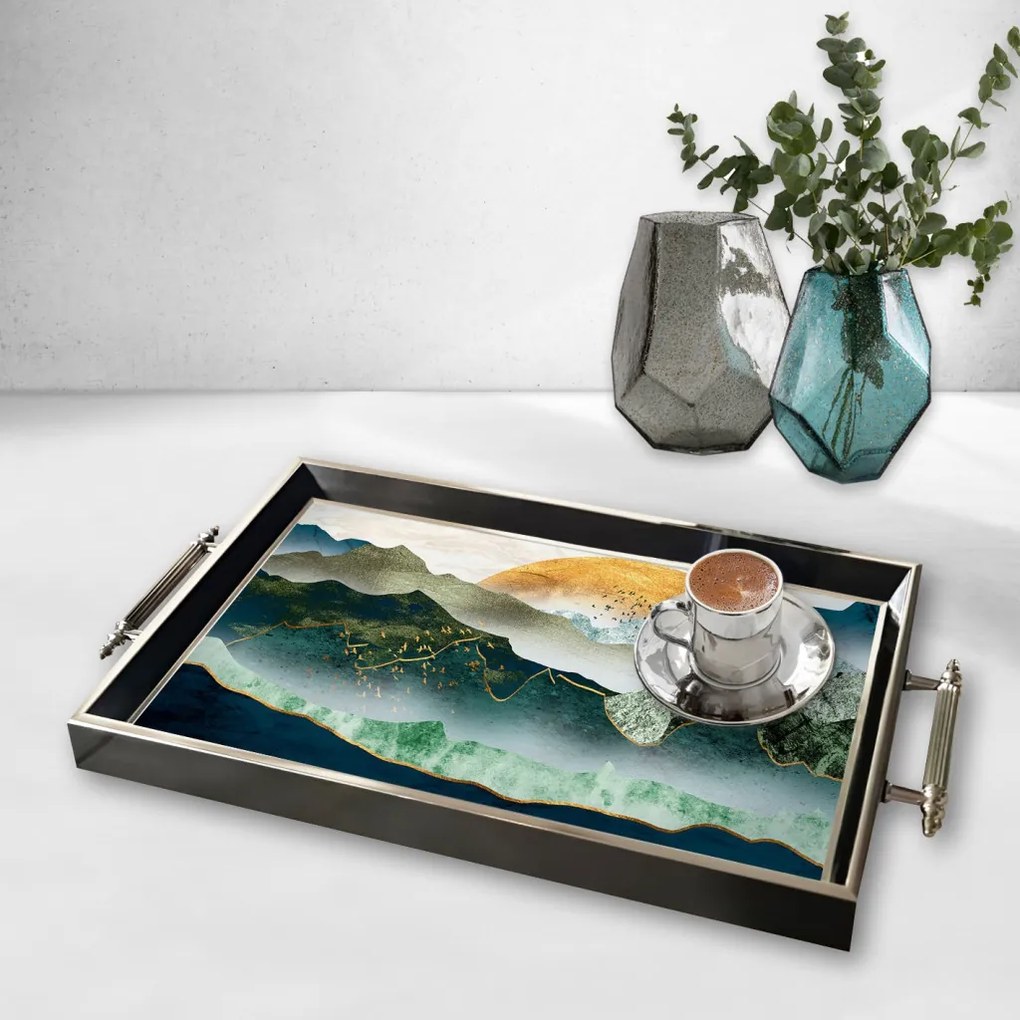 Üveg tálca, 38×24 cm – TPG9870