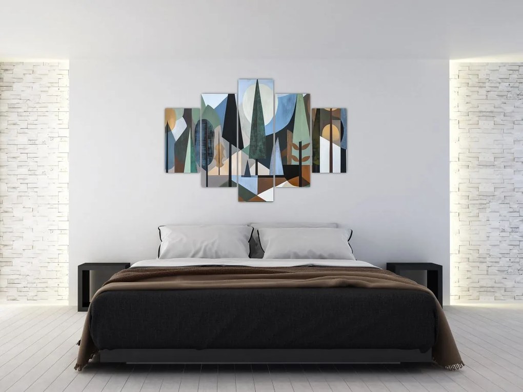 Kép - Természetes geometriai absztrakció II. (150x105 cm)