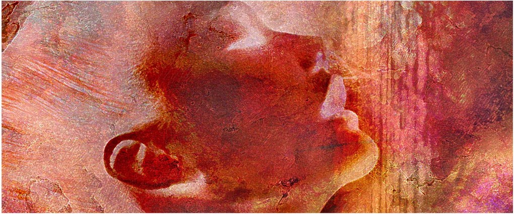 Kép - Egy női arc profilja (120x50 cm)