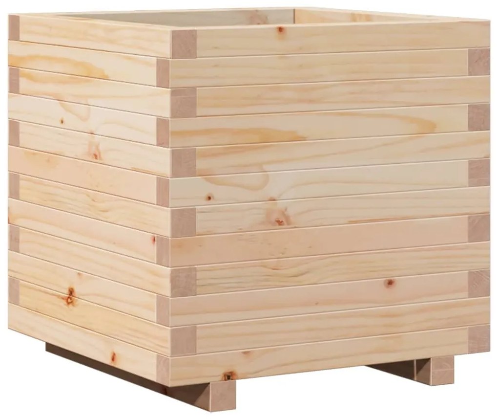tömör fenyő kerti virágláda 50 x 50 x 49,5 cm