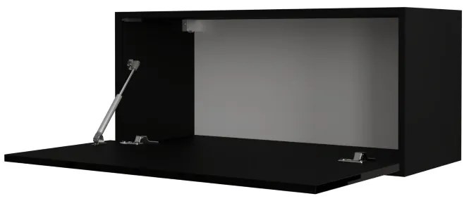 Prince GS4 VÍZSZINTES SZEKRÉNY magasfényű fekete 91cm