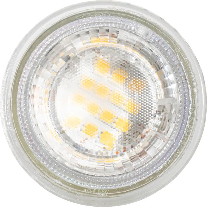 5 darabos GU10 50 mm-es szabályozható átlátszó LED izzó készlet 2,5W 450 lm 2700K