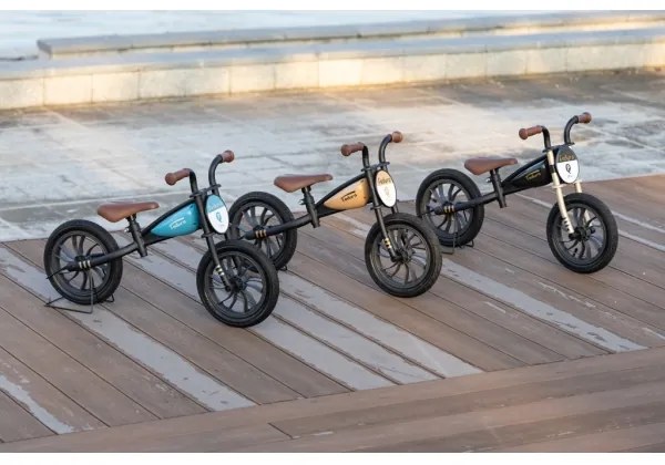 QPlay - Tolós bicikli FEDURO fekete/arany