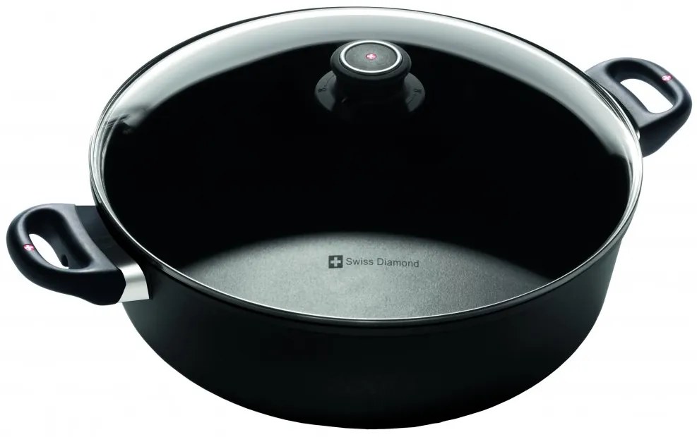 SWISS DIAMOND® gyémánt felületű lábas 32 cm fedővel indukciós