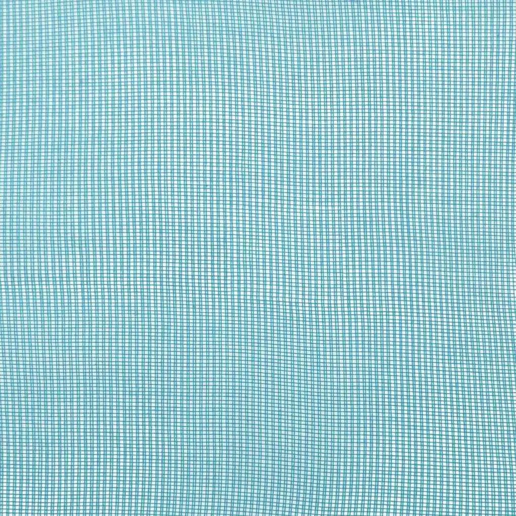 2 db türkizkék fátyolfüggönyök hurokkal 140x140 cm