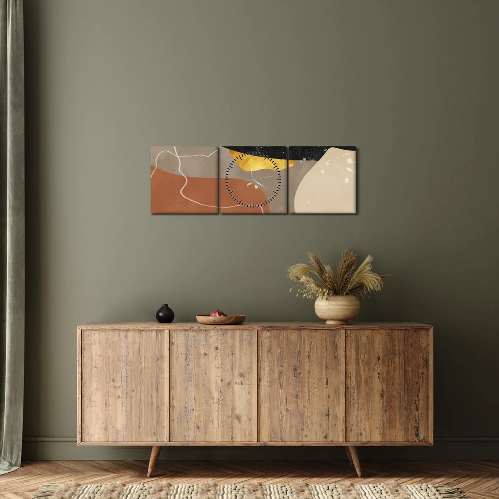 Kép - Absztrakció (órával) (90x30 cm)