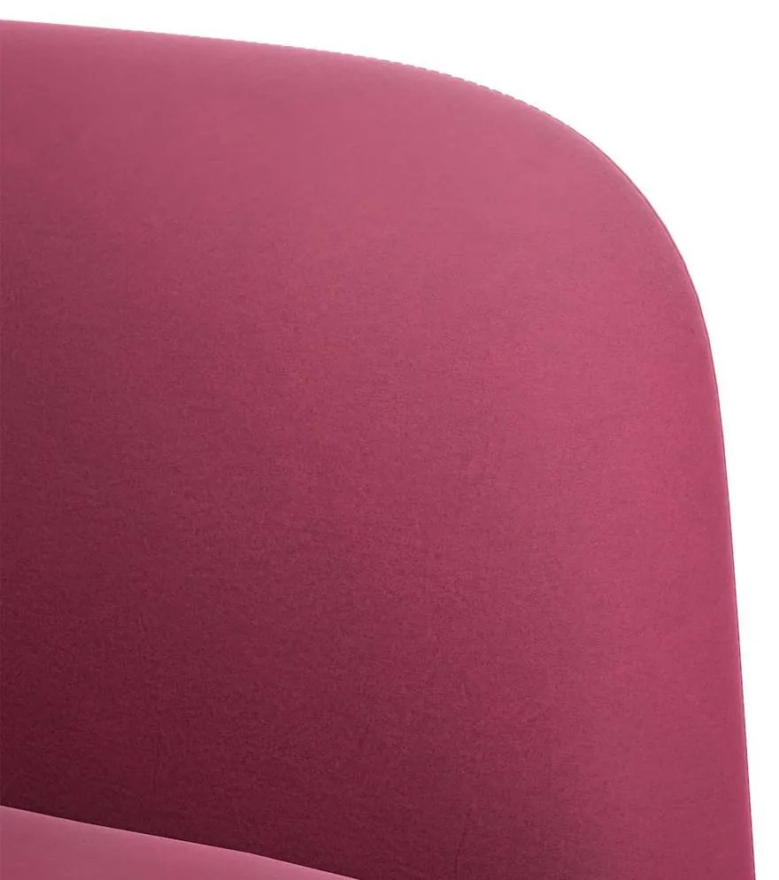 bordó bársony loveseat kanapé 109 cm