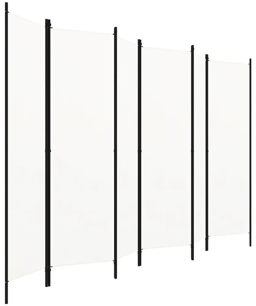 vidaXL fehér 6 paneles paraván 300 x 180 cm