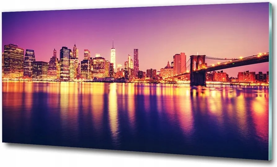 Fotó üvegkép Manhattan New York 100x70