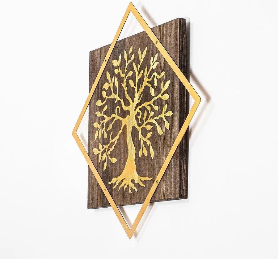 Fa fali dekoráció, Tree v2 - Arany