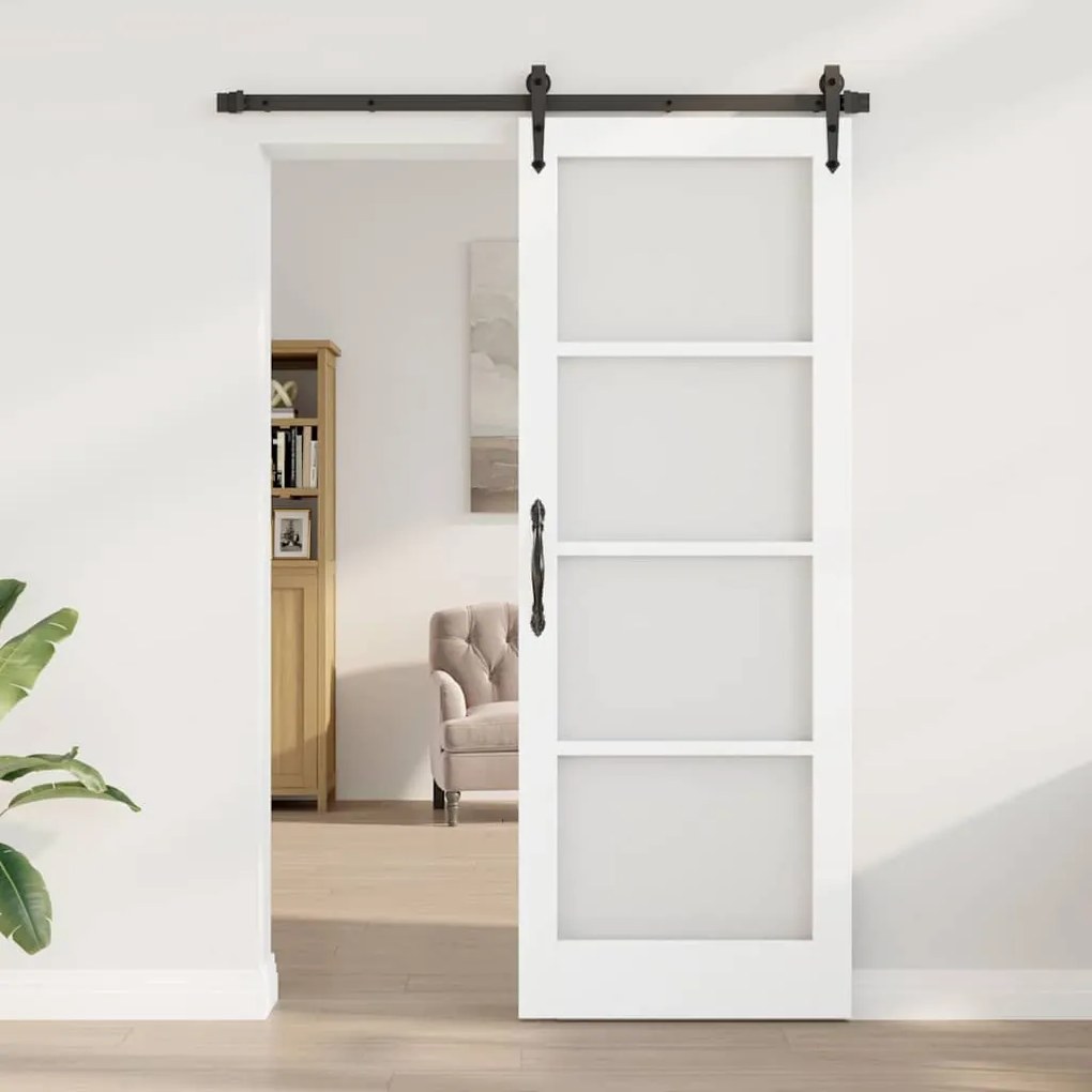 Belső Ajtó Üveggel ORKDAL Fehér 78 x 211 cm