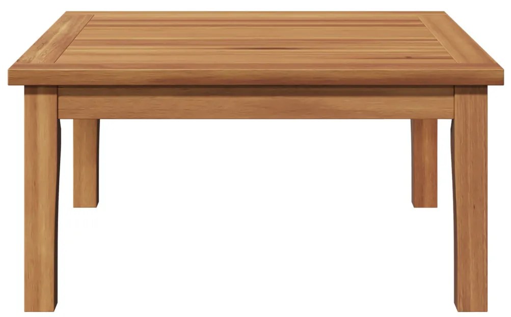 Kerti Asztal 60x60x30 cm Tömbfa Teak