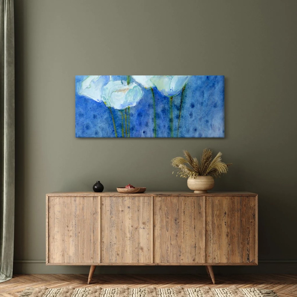 Kép - fehér tulipán (120x50 cm)