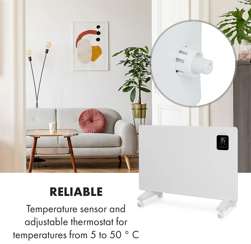 Bansin Smart 1500, konvektor, 1500 W, vezérlés applikáción keresztül