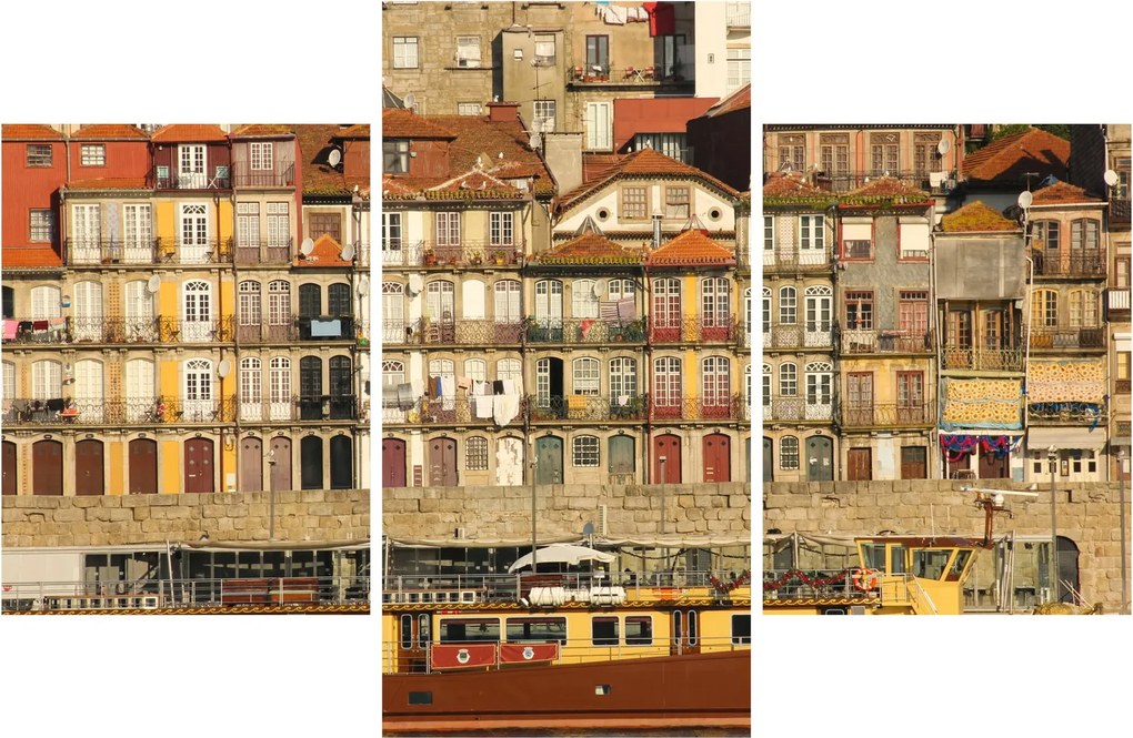 Kép - Vízparti negyed, Portugália (90x60 cm)