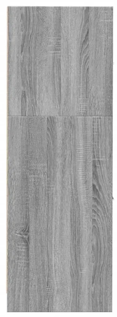 szürke sonoma színű szerelt fa patikaszekrény 30x118x77,5 cm