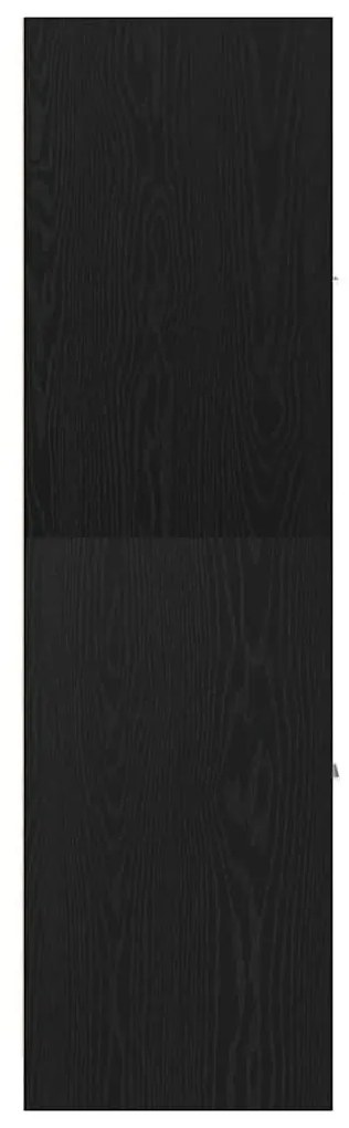fekete tölgyfa patikusszekrény 30 x 41 x 144,5 cm