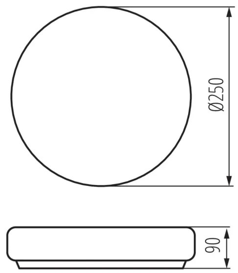 Kanlux 8813 - Fürdőszobai mennyezeti lámpa PERAZ 1xE27/15W/230V á. 25 cm IP44