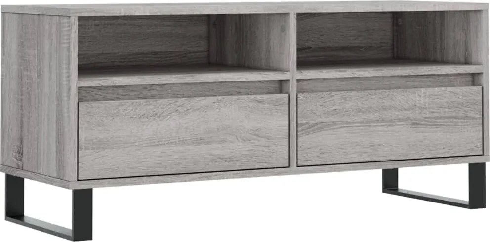 vidaXL szürke sonoma színű szerelt fa TV-szekrény 100x34,5x44,5 cm