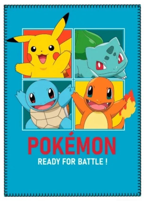 Pokémon Blue polár takaró 100x140 cm