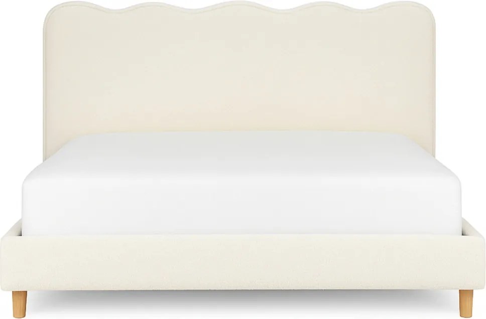 Łóżko 160x200 IZMIR Kremowe Boucle